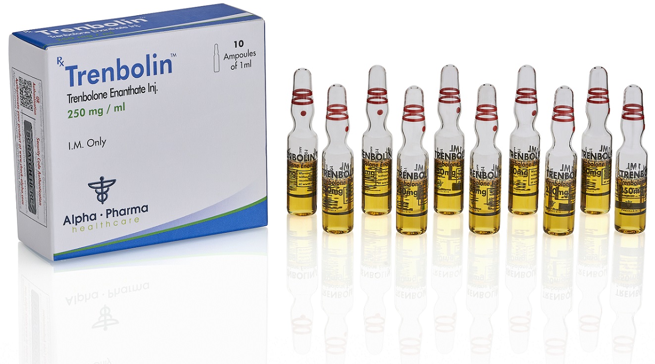Alpha Pharma. Trenbolin (Trenbolone Enanthate 250 mg/ml) 10 ml (Tren E)