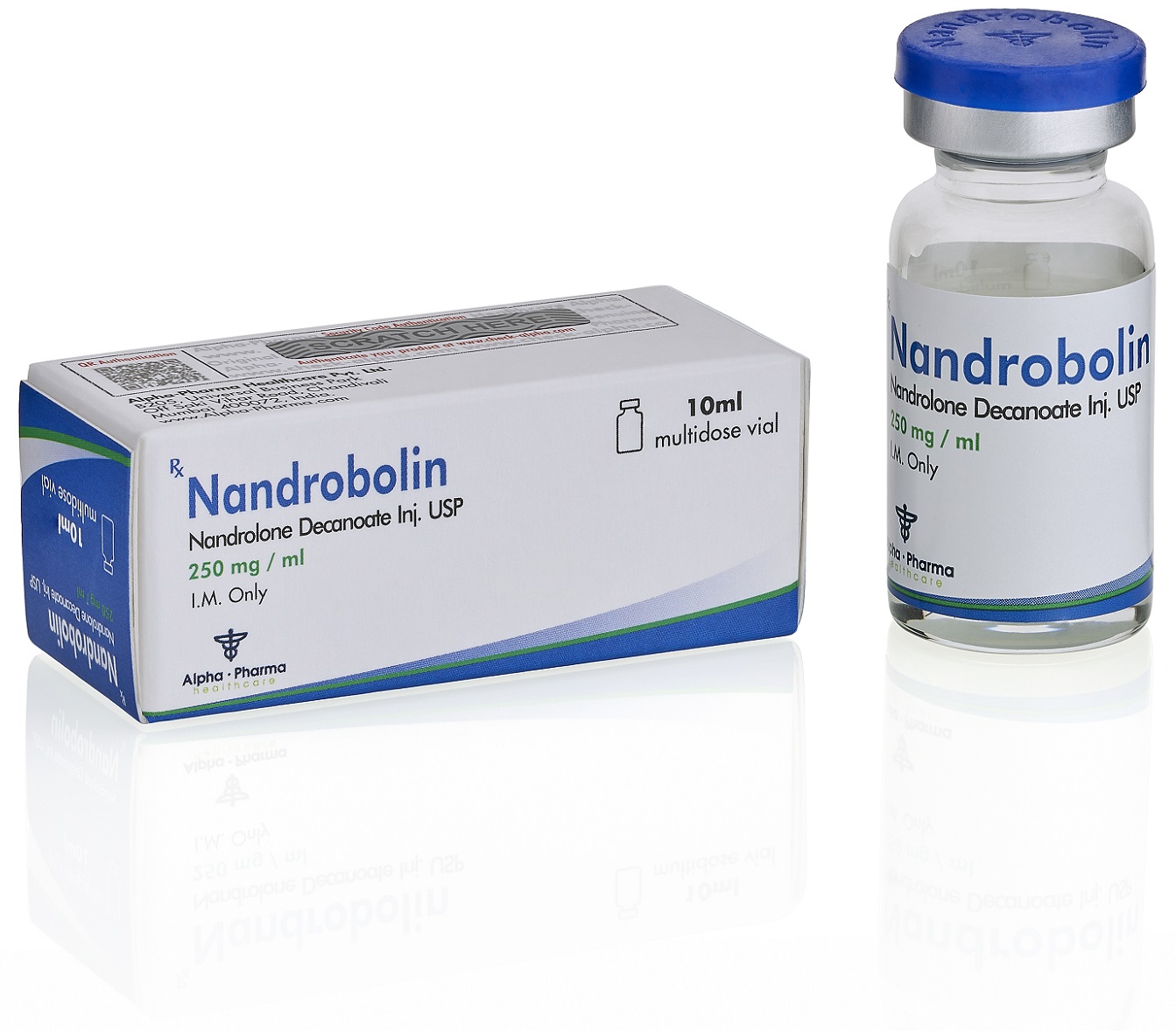 Alpha Pharma. Nandrobolin (Nandrolone Decanoate 250 mg/ml) 10 ml